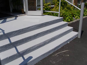 DYNA-PUR Brushable Polyurea on Commercial Stairs
